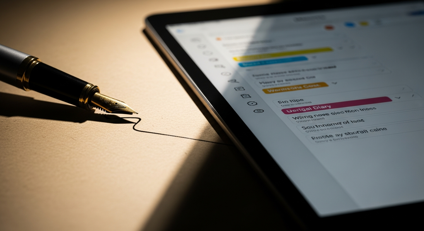 Handgeschriebenes Tagebuch vs. Digital: Was die Wissenschaft sagt
