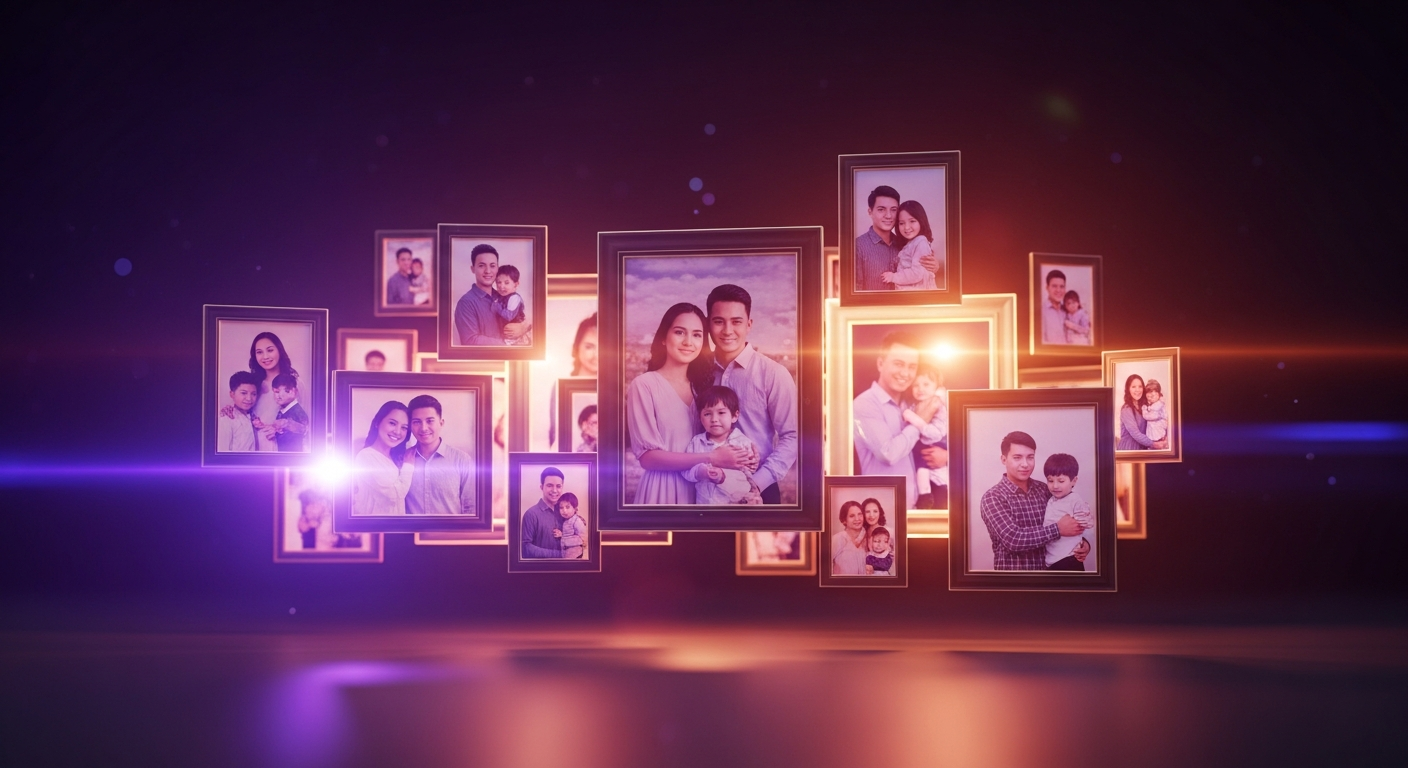 Digitales Familienalbum mit 3D-Erinnerungsräumen in Soul to Soul nach Lebenskapiteln