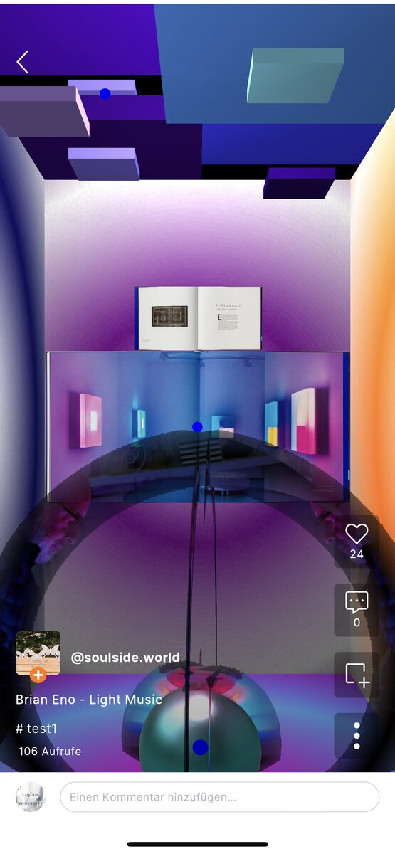 3D Art Gallery - Brian Eno inspired immersive room