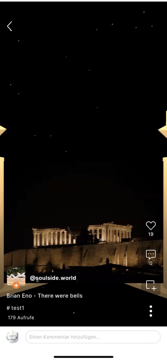 3D Greek temple Acropolis room at night